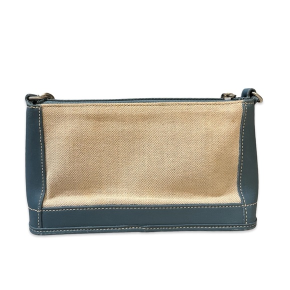 Coach 1999 Vintage Bleecker Demi Zip Bag Made in USA Italian Cotton - Picture 3 of 12